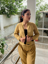 Chex kala cotton blazer coord set
