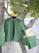 Chex kala cotton blazer coord set