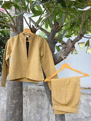 Chex kala cotton blazer coord set