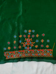 Bakhiya Work Hand Embroidery Blouse - Unstitched