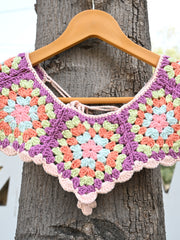 Vibrant Crochet Collar