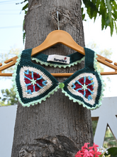 Green Crochet Collar