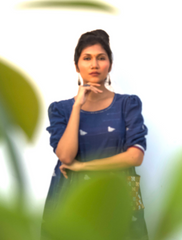 Blue Tunic Top ( kala cotton)