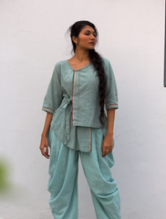 Dhoti Co-ord Set(kala cotton)