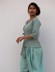 Dhoti Co-ord Set(kala cotton)
