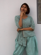 Dhoti Co-ord Set(kala cotton)