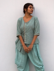 Dhoti Co-ord Set(kala cotton)