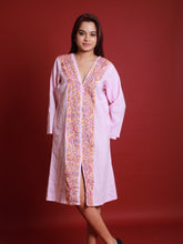 Pure woven cotton Dress with Kashmiri Embroidery