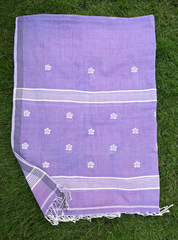 Kashmiri hand embroidery on khadi silk fabric