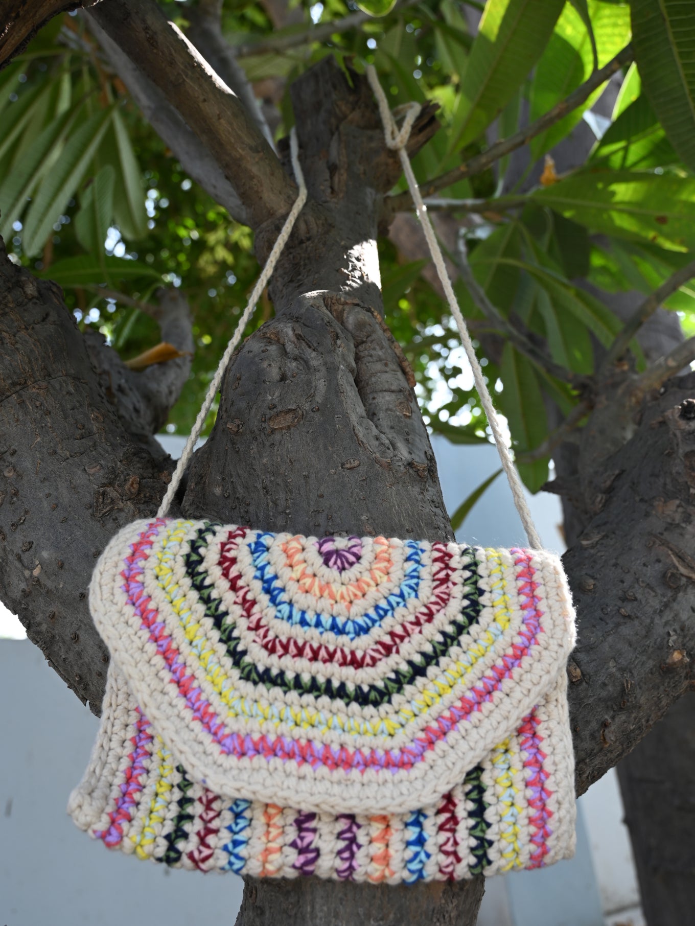 Crochet multi sling bag