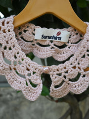 Small White Crochet Collar