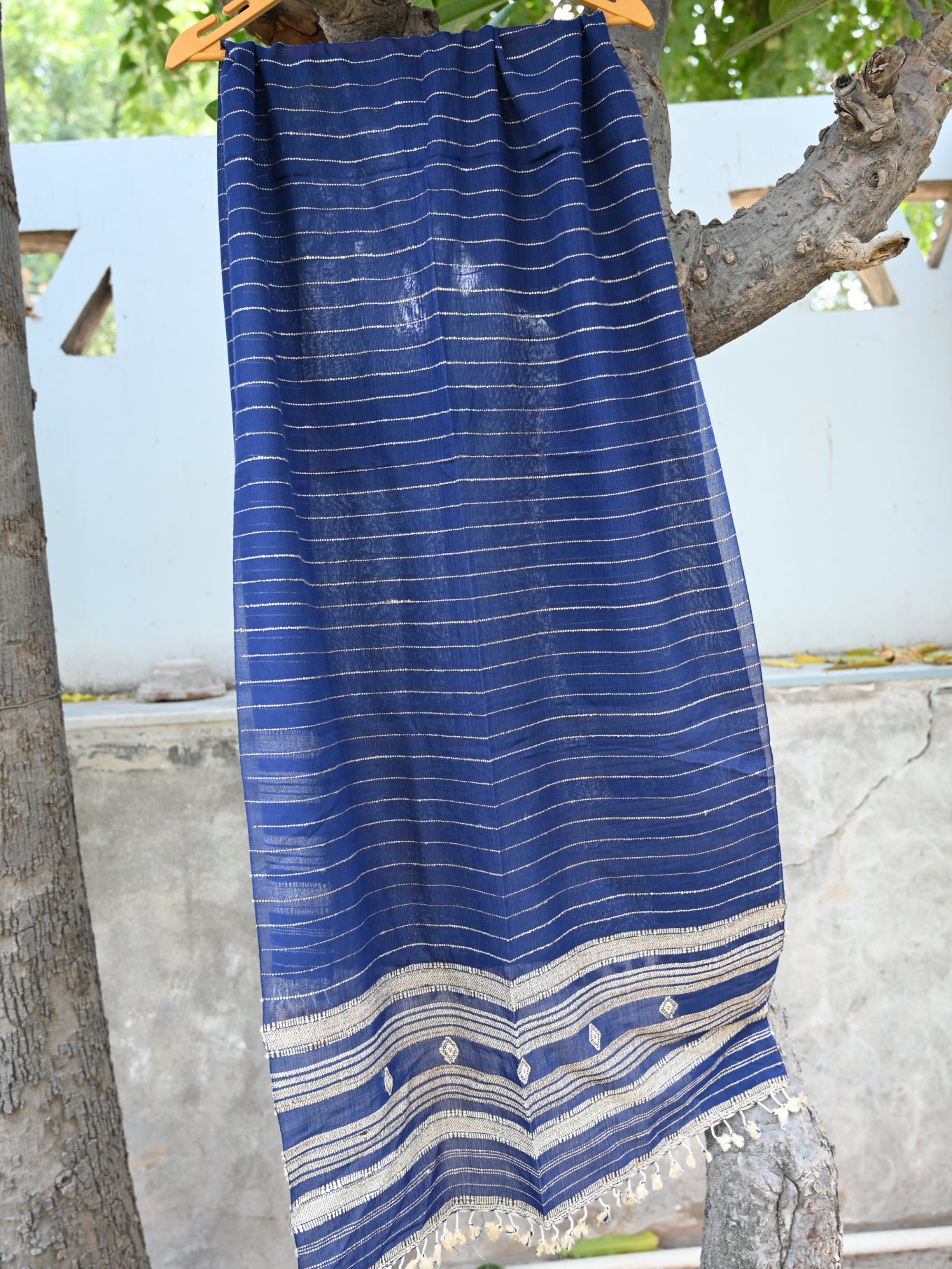 Kala cotton + tussar woven stole