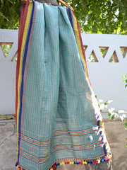 Kala cotton dupatta light sky blue colour