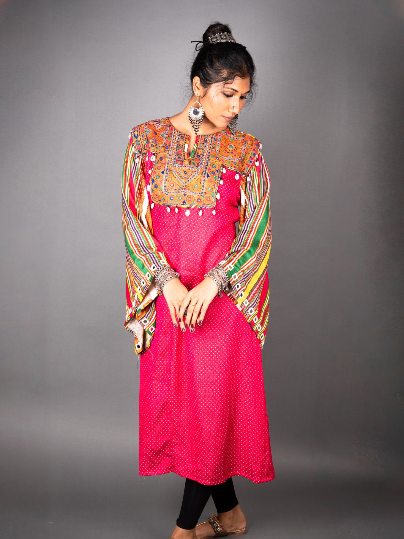 Pink ilaychu kurti