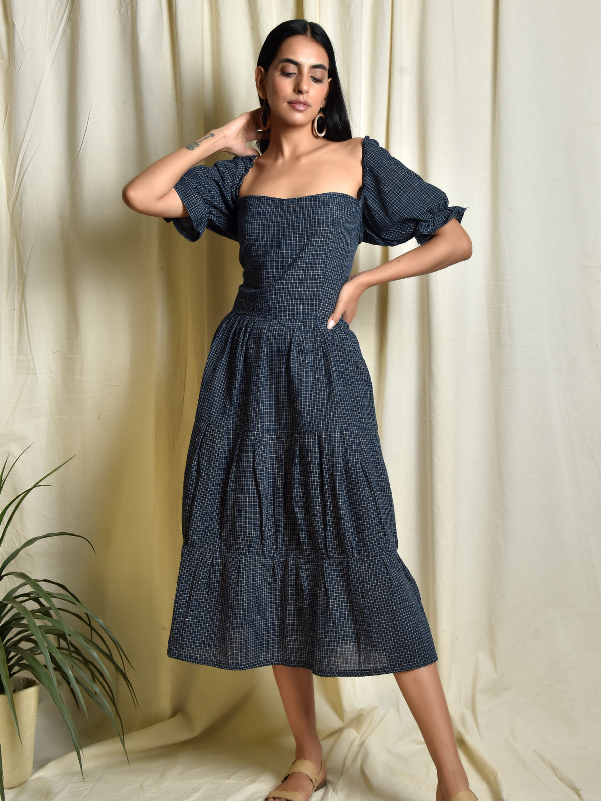 Kala cotton chex dress