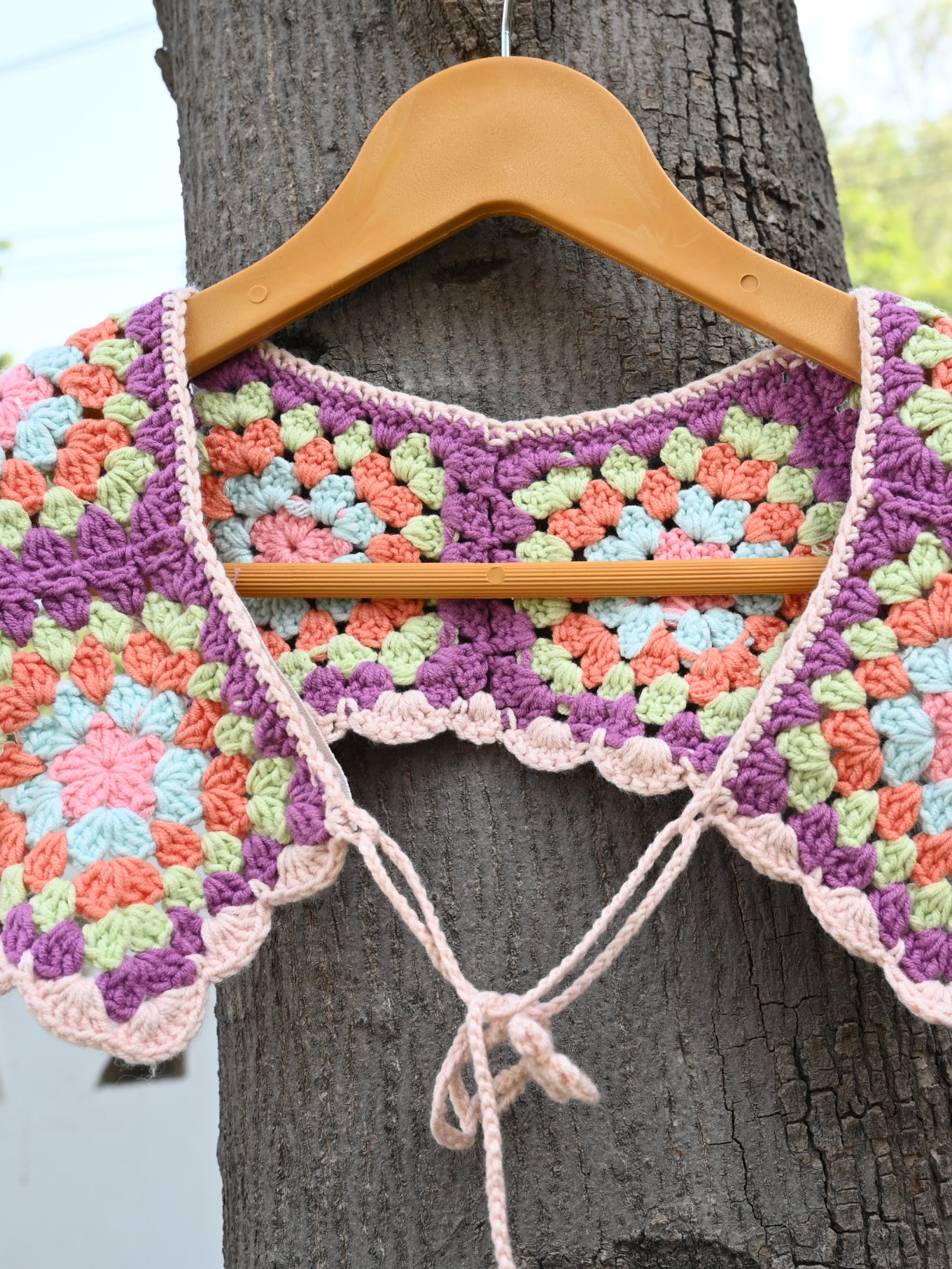 Vibrant Crochet Collar