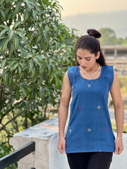 Kala cotton chomuk motif top
