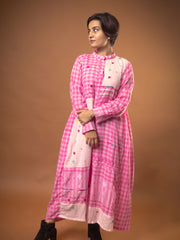 Jamdani Pink Dress