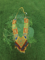 Multicolor Weave Neckpiece