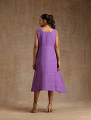 Lavender linen dress