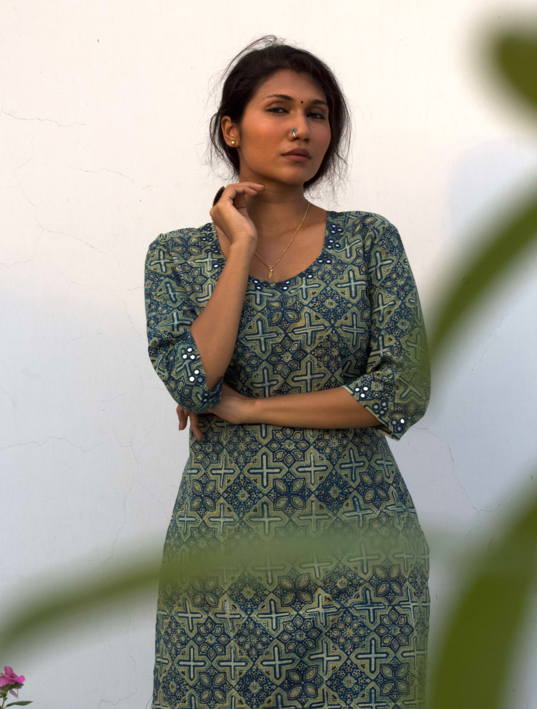 Ajrakh Straight Kurta