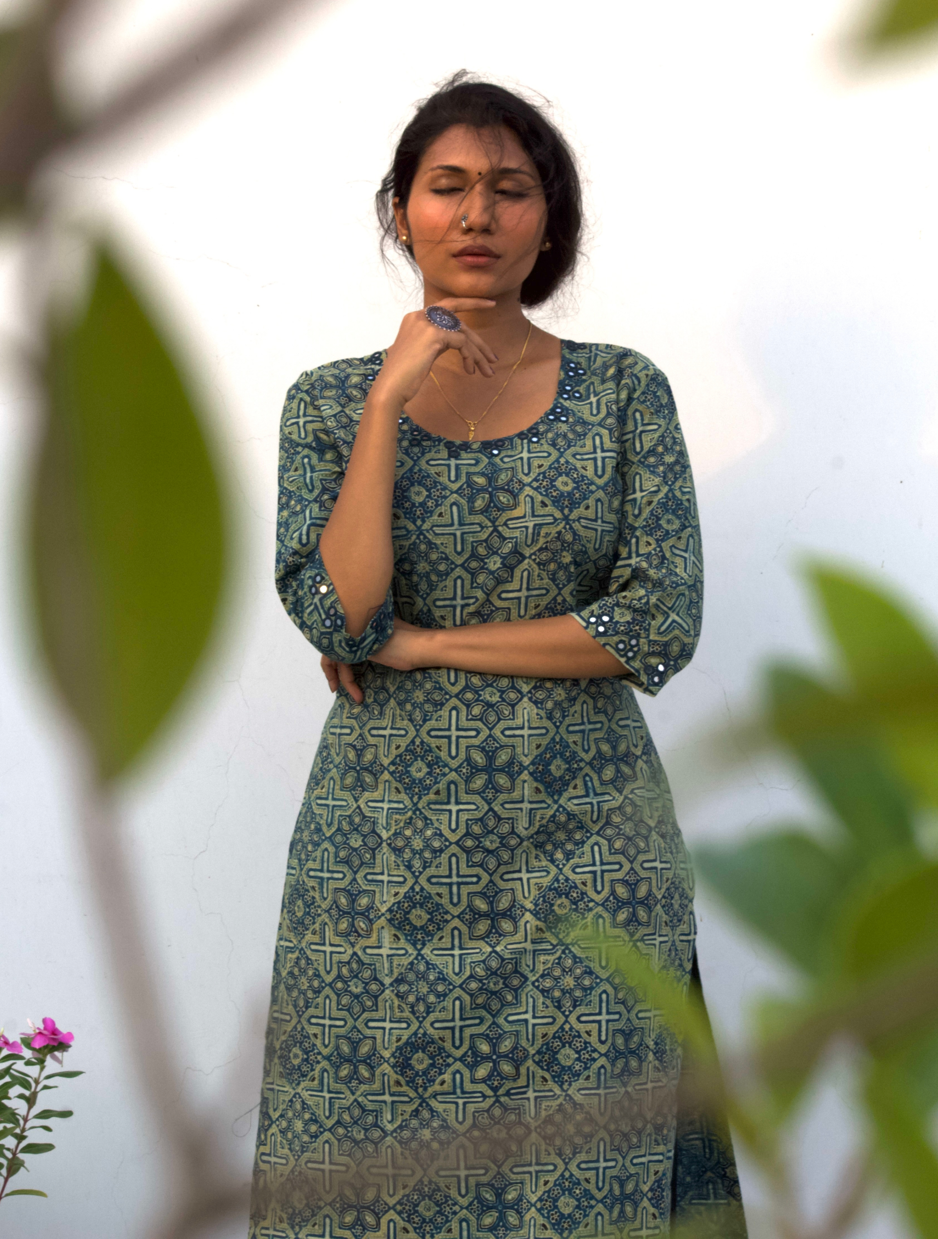 Ajrakh Straight Kurta