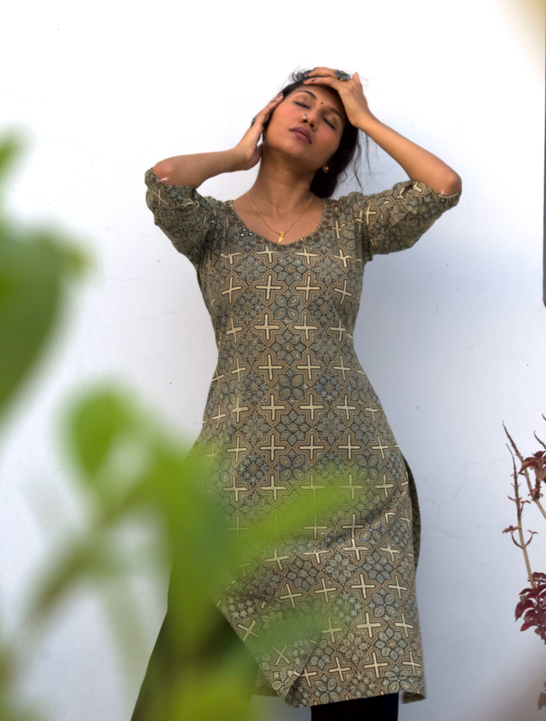 Ajrakh Straight Kurta