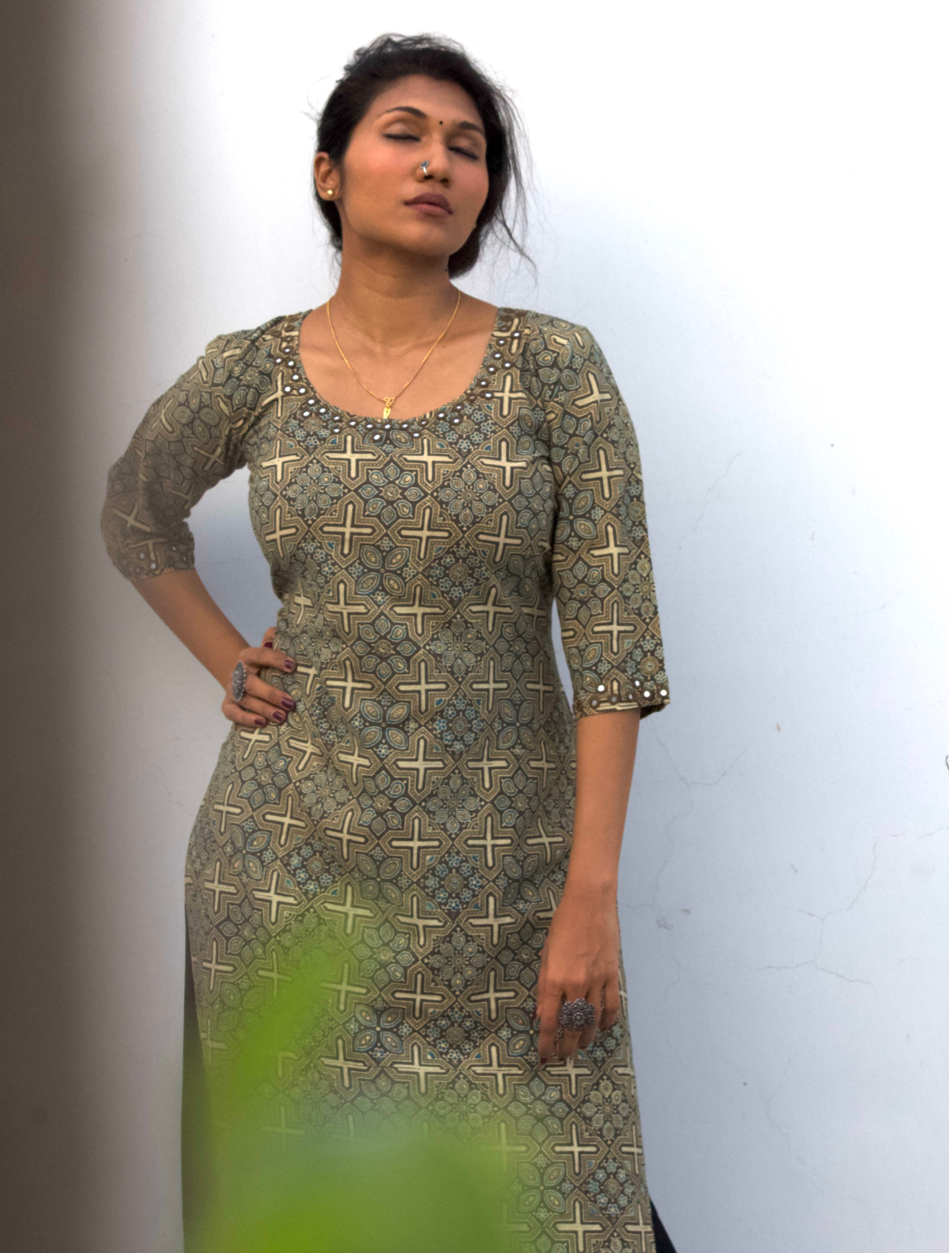 Ajrakh Straight Kurta