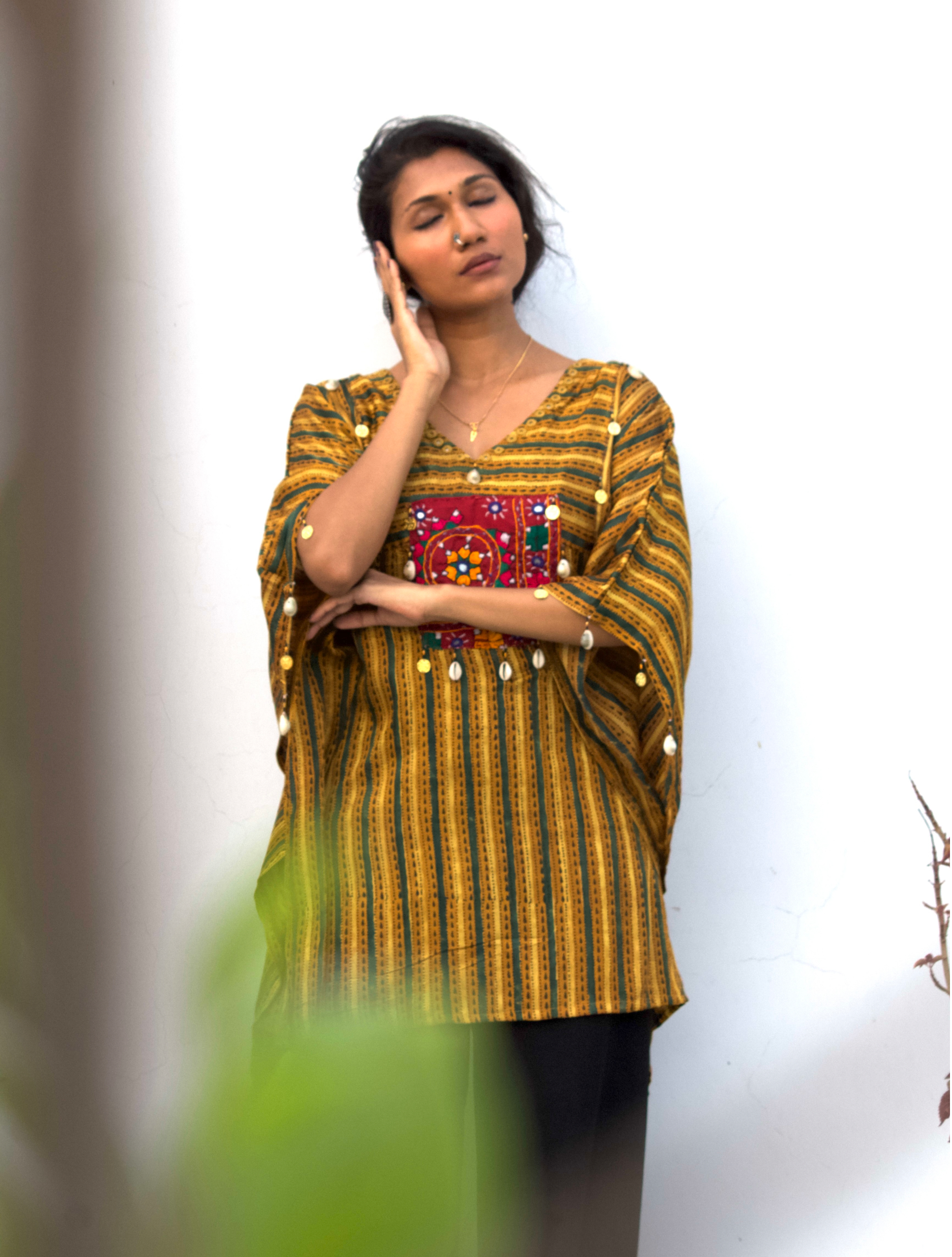 Modal Silk Kaftan Top