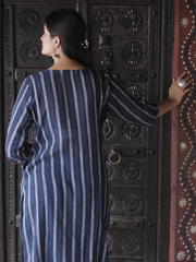 Blue Kala Cotton Kurti