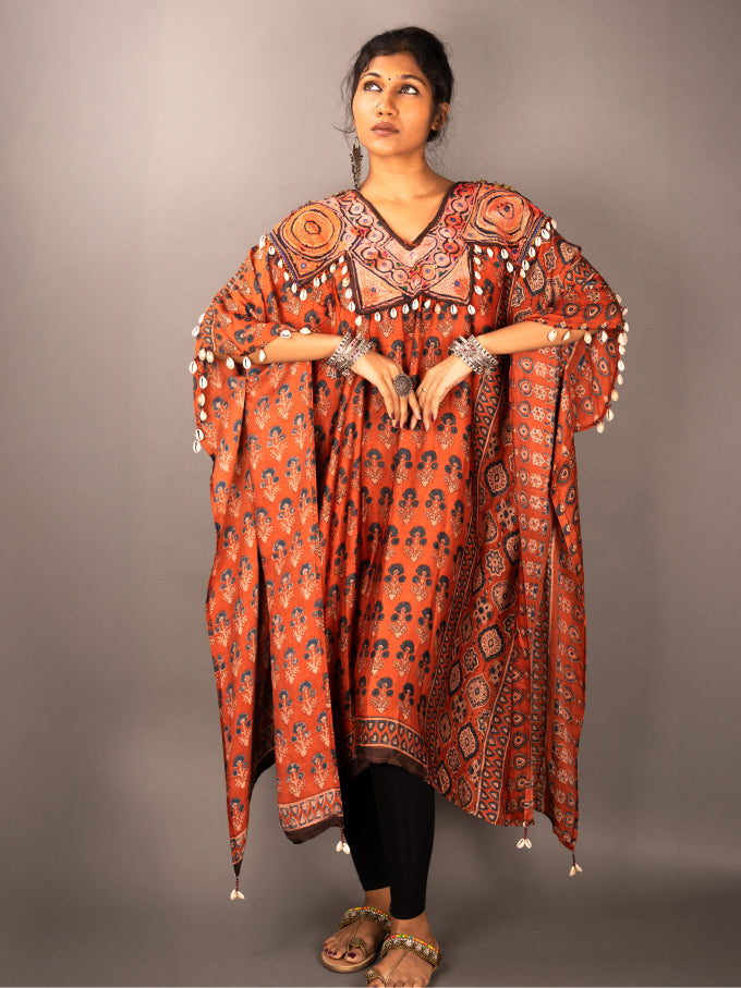 Modal silk kaftan