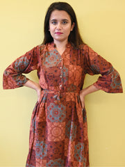 Ajrakh block-print dress